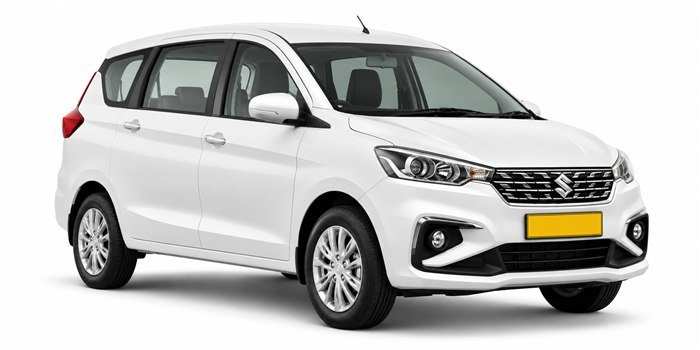 White Ertiga, Rumion, Kia AC one-way taxi